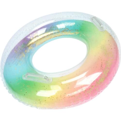 Inflatable Swimming Ring Swimming Equipment Stylish Swimming Circle for Kids Boys Girls for Beach Vacatio Pool Party