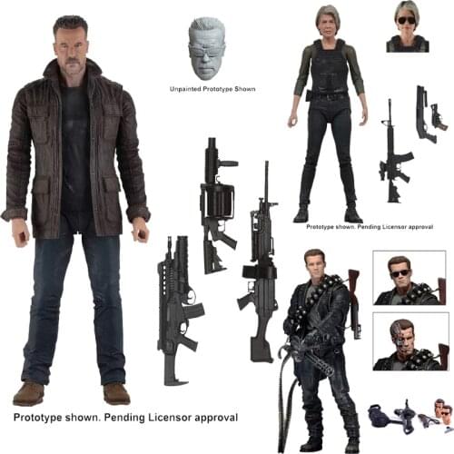 NECA Terminator T-800 Dark Fate Sarah Connor PVC Action Figure Toy Doll Christmas Birthday Gift