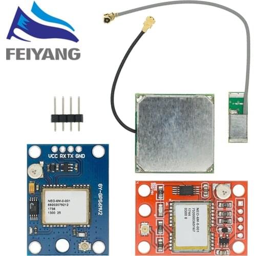NEO-6M GPS Module GY-GPS6MV2 NEO6MV2 Buit-in EEPROM APM2.5 Antenna 3V-5V RS232 TTL Board for Arduino Flight Control