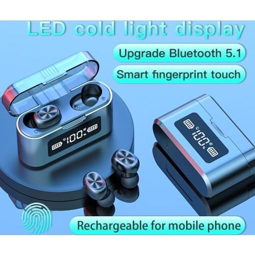 New 279 Tws 5.0 Earphones Charging Box Wireless Headphone 9D Stereo Sports Waterproof Earbuds Headsets Led Power Earphones