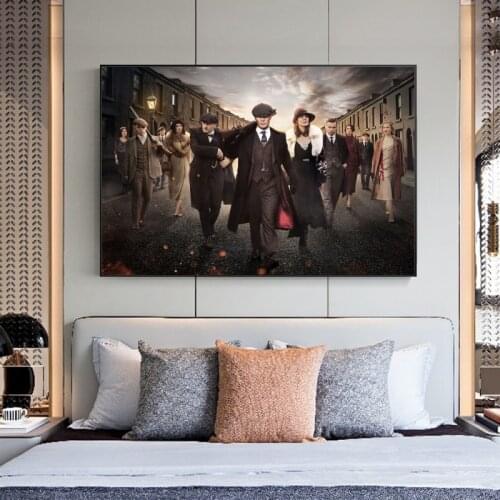 Moive Posters of Peaky Blinders Canvas Art Paintings On the Wall Art Pictures Peaky Blinders Canvas Prints Home Decor Cuadros
