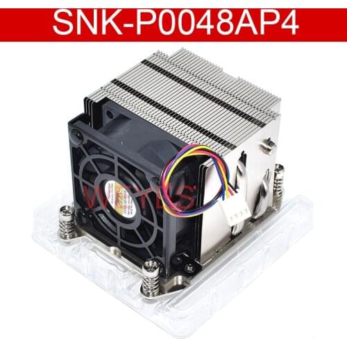 Genuine New SNK-P0048AP4 Narrow Active Heatsink CPU Cooler X10DAI X10DAL-I Fan For Intel Socket LGA 2011