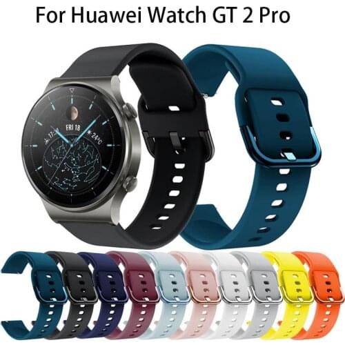 22mm Silicone Watchband For Huawei Watch GT2 Pro Smart Watch Accessories Bracelet Strap Band For Huawei GT 2 46mm Watch2 Pro