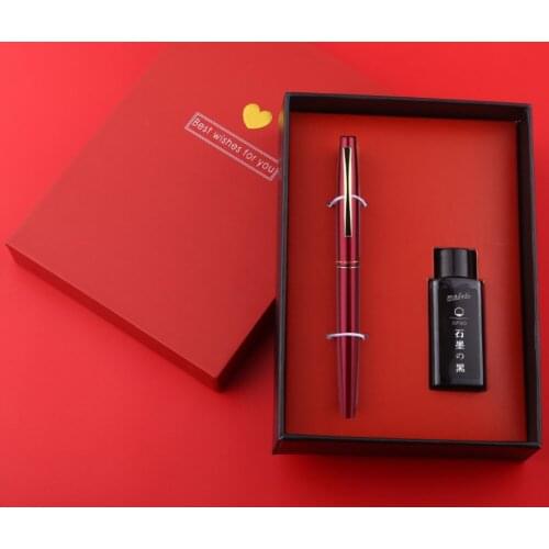 Luxury OASO 521 Color Ink Fountain Pen Set High-end Student Practise Calligraphy Ink Writing Pen Gift Set