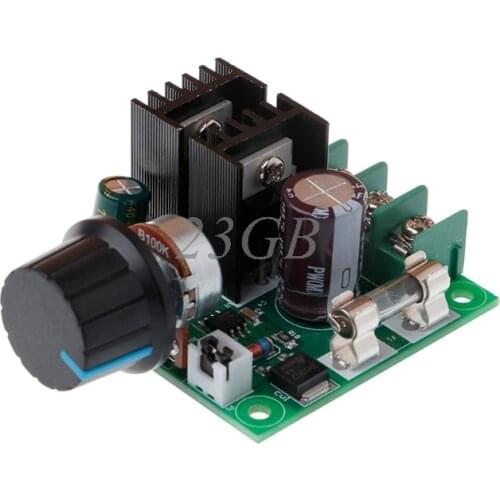 DC 9V-50V 10A PWM Motor Speed Controller with Knob Adjustable Speed Regulator D06