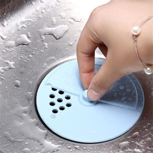 1pcs Silicone Floor Drain Kitchen Sink Basin Bathroom Shower Bathtub Plug Filter Floor Drain