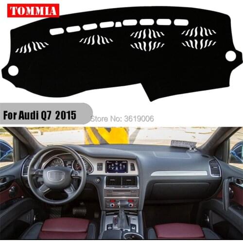 TOMMIA Interior Dashboard Cover Light Avoid Pad Photophobism Mat Sticker For Audi Q7 2010-2015