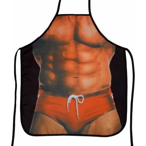 1Pcs 73*57cm Waterproof Funny Novelty BBQ Party Cleanning Apron Woman Apron For Men Kitchen Apron Fathers Gift [3]