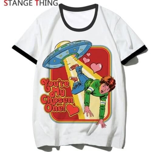 Satan Alien Funny T-shirt for Men/women ET Cartoon Print T Shirt Horror Hip Hop Unisex Tshirt Short Sleeve Top Tees Male/female