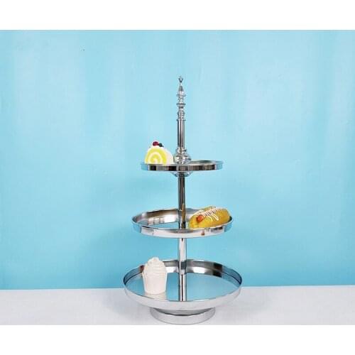 1pcs silver cooking cake tools bakeware set party dinnerware cake stand