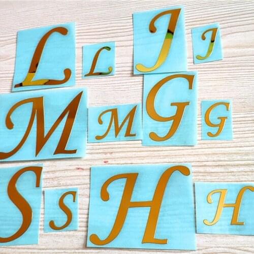 1 Set Epoxy Resin Mold Filler 26 Letters UV Filling Stickers DIY Crafts Making Filler Decal DIY Art Crafts Decorations 97QE