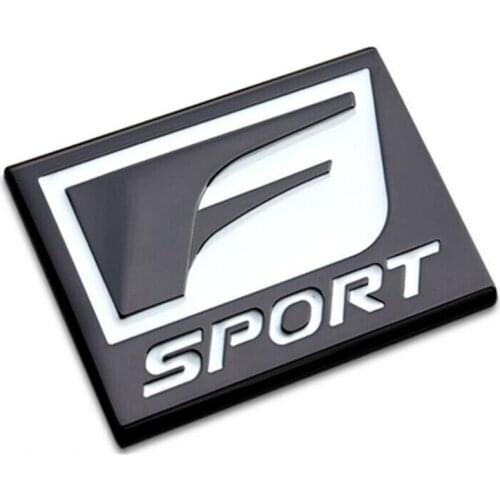 1 Pcs 3D Alloy Car Stickers F-SPORT Emblem FSPORT badge Auto Decal Accessories Car Styling