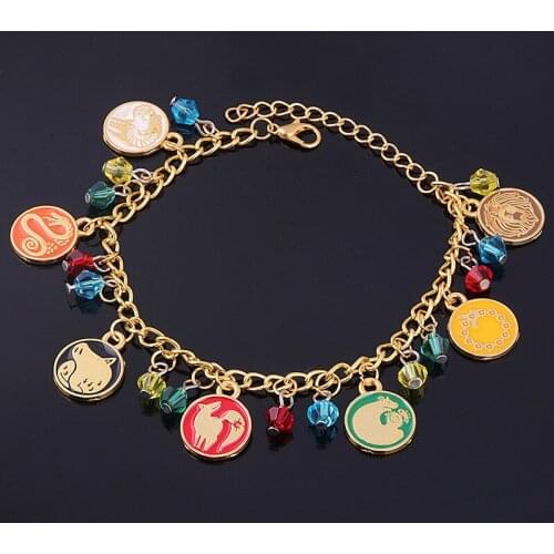 Anime The Seven Deadly Sins Charm Bracelet Meliodas Escanor Nanatsu No Taizai Dragon Lion Boat Bangle Bracelet Women Chain Wri