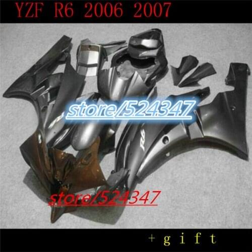B Free custom bodywork for R6 fairing 2006 2007 black little white 2006 2007 YZF R6 fairings Motorcycle Accessories & Parts