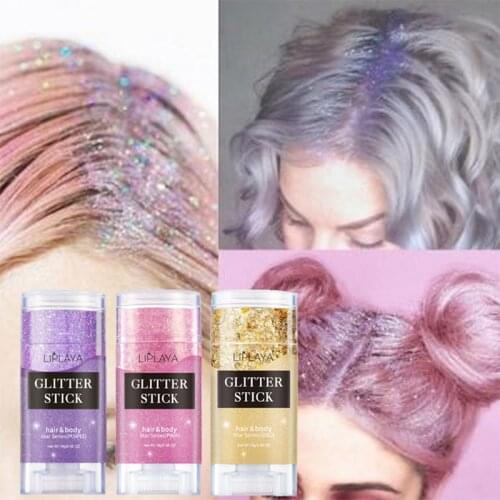 3 Color FashionHair & Body Glitter Stick Nails Sequin Face Glitter Gel Shiny Eye Shadow Gel Cream Flash Heart Loose Sequin