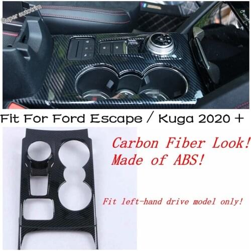 Center Control Stalls Gear Shift Gearshift Box Panel Cover Trim Fit For Ford Escape / Kuga 2020 2021 Accessories Interior