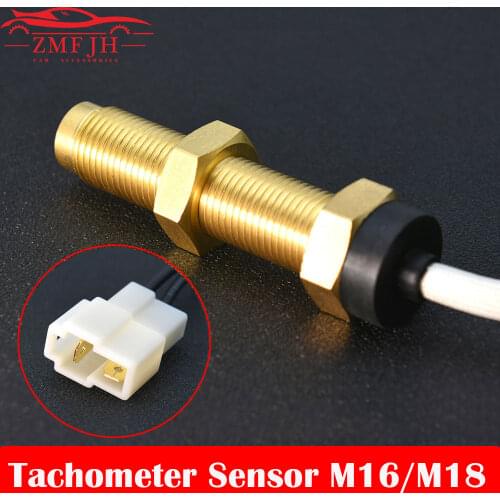 Car Truck Yacht Boat Motorcycle Marine Tacho Sensor M16 M18 Tachometer Sensor Tacho Meter Stainless Steel RPM Sensor For Gauge