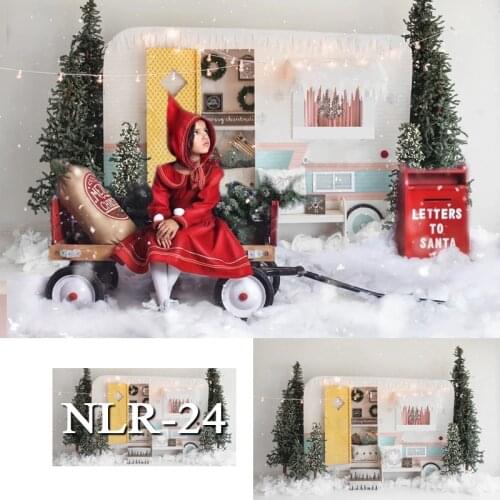 Photography Background Christmas Tree Fireplace White Snow Wood Floor Backdrop for Photo Studio Baby Portrait Photocall