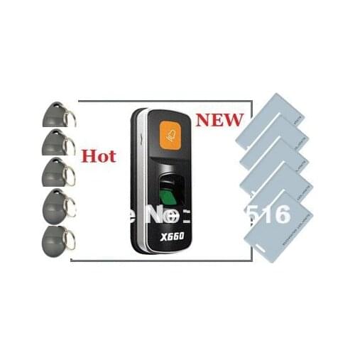 Standalone Biometric Fingerprint Reader for Access Control with Door Relay X660+5pcs keyfob+5pcs ID Card