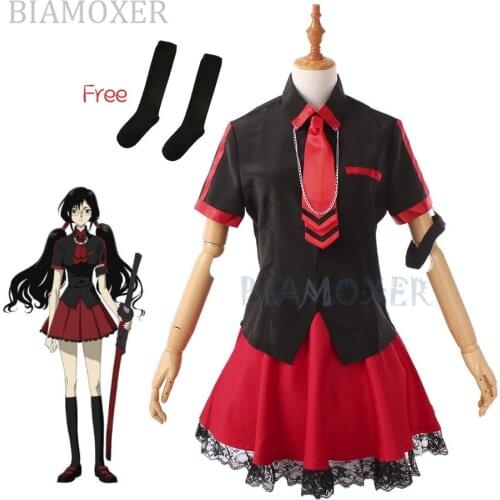 Kisaragi Saya Cosplay Costume Anime Blood C Sexy Women Halloween Cosplay Costume Uniform Outfits set
