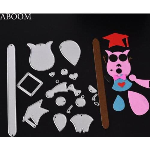 ABOOM Hot Cap Set Silver Metal Carbon Steel Die Cut Embossing Folder Scrapbooking Album Photo Decorative Cutting Dies Paper Mold