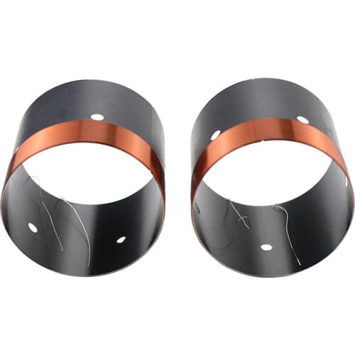 Woofer Speaker Bass Voice Coil 63.5mm 64mm 65.5mm 8ohm Black Aluminum Round Copper wire Repair Parts For 10-15 inch Speaker 2pcs