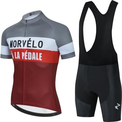 2021 New Morvelo Cycling Clothing MTB Bike Jersey Set Ropa Ciclista Hombre Maillot Ciclismo Racing Bicycle Clothes Cycling Set