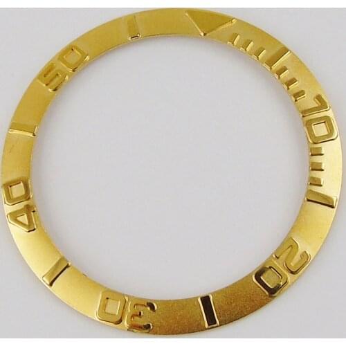 New 38mm Gold Insert Bezel Hot Insert for Mens Watch insert for 40mm watch