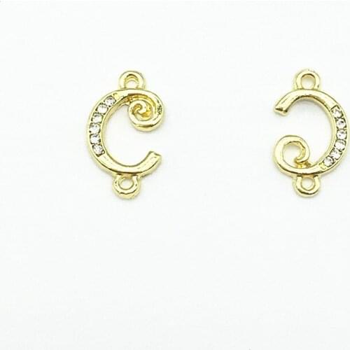 New Arrival! 16x9mm 100pcs Rhinestone Zinc Alloy Charm for Handmade Earring DIY Parts,Jewelry Accessories Findings & Component