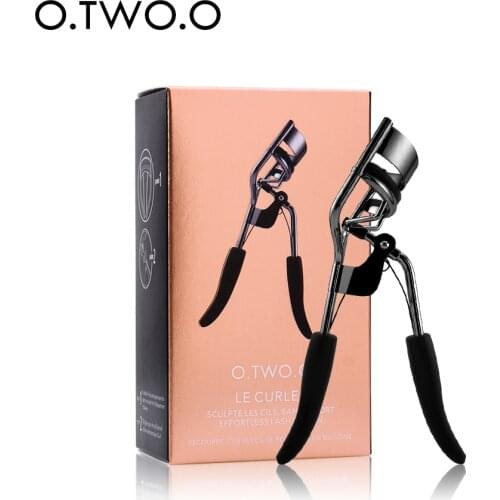 O.TWO.O Handle Eyelash Curler Eye Lashes Curling Clip Eyelash Cosmetic Makeup Tools Accessories Black Silver Color