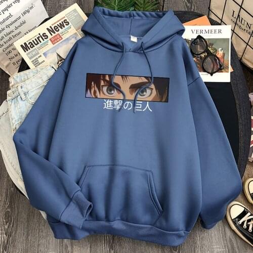 Attack On Titan Print Hoodie Man Casual Fleece Hooded Streetwear Tops Spring Autumn New Graphic Harajuku Streetwear Hoody Top