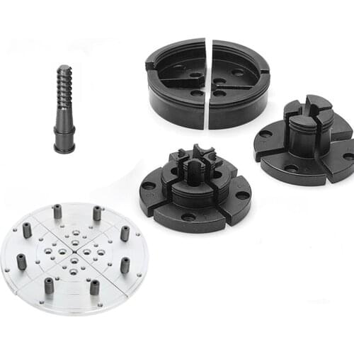 Woodworking lathe chuck wood spin chuck 4 inch 6 inch self-centering linkage bevel gear chuck round claw 4 four-jaw chuck