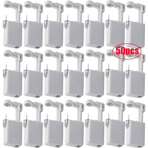 50pcs Ear Piercing Gun Kit Disposable Disinfect Safety Earring Piercer Machine Studs Nose Clip Body Jewelry Piercing Tool