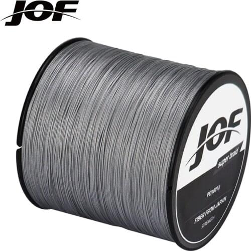 JOF 4 Braided Fishing Line 300M Multifilament PE 4 Strands Fishing Cord 10LB-85LB Strong Japan Technology 9 colors