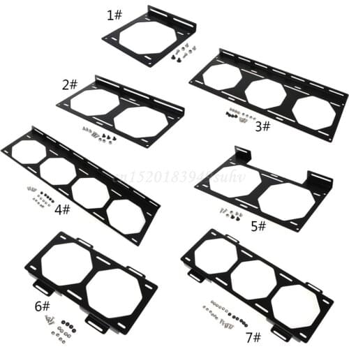 Water Discharge Liquid Heat Sink Bracket Fan Radiator Holder Water Cooler for 12/14CM Fan External Computer Case Heatsink Gadget