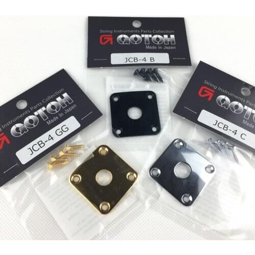1 Piece GOTOH Square Flat Metal Jack Plate For Electric Guitar Bass MADE IN JAPAN