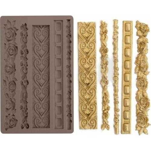 Relief Silicone Fondant Mould Cake Decorating Tools Chocolate Gumpaste Molds, Sugarcraft, Kitchen Gadget