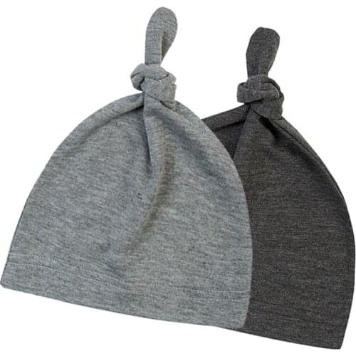 Newborn Cotton Cap For Boys Baby Girl Knot Beanies Toddler Girls Sleep Caps Hair Accessory Photography Bucket Hats bandana