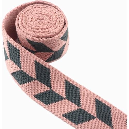 1 1/2 inches Cotton Webbing Ribbon Polyester Canvas Strap Jacquard Ribbon Dog Collar Webbing DIY belt bag purse strap Handbag