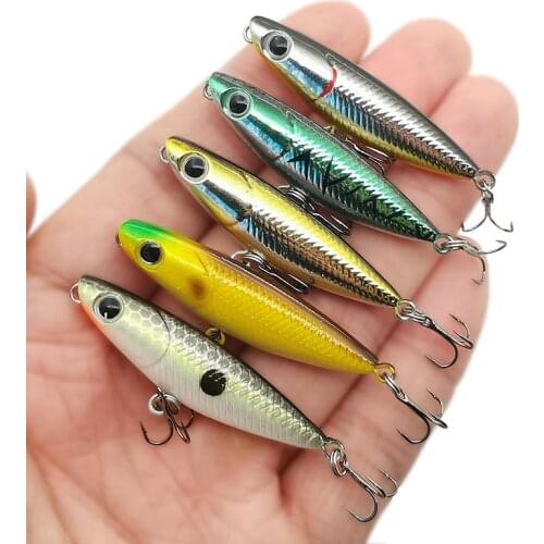 1pcs Fishing Lure Bait Swimbait Jerkbait Pencil 4.3mm 1.8g Walk Dog Floating Lures Bass bait luer Floating Pencil Surface Stick