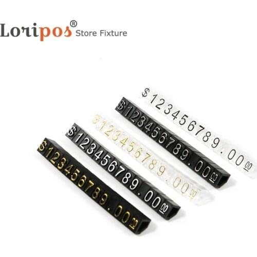 100Pieces/Lot 45x5x5mm Jewelry Watches Garment Miniature Combined Digital Euro Price Card Tags