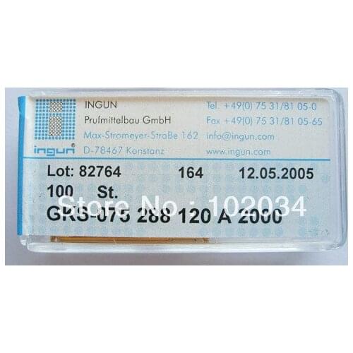 100PCS/LOT INGUN GKS075-288-120 GKS-075 288 120 A 2000 Spring Test Probe Pogo Pin made in Taiwan