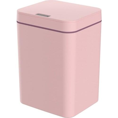 4 Gallon Trash Can Automatic Touchless Intelligent Induction Motion Sensor Waste Bin Kitchen Office Bathroom Waste Garbage