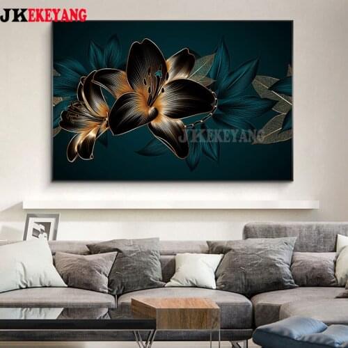 Full Square Drill 5D DIY Diamond Painting Abstract flower Embroidery Cross Stitch Mosaic Home Decor Y4122
