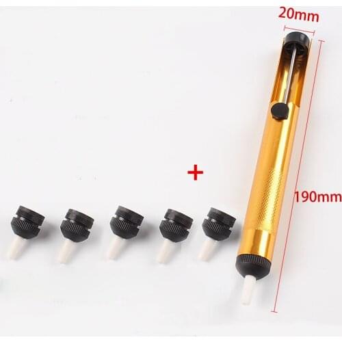 Aluminum Metal Desoldering Pump Suction Tin Gun Soldering Sucker Pen Removal Vacuum Soldering Iron Desolder Hand Welding Tools