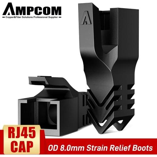 AMPCOM Ethernet Network Cable Strain Relief Boots Cable RJ45 Connector Plug Covers 6.5/7.5/8.0mm for CAT8 CAT7 CAT6A CAT6 CAT5E