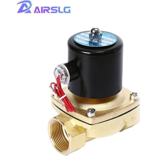 Free Shipping DN08 DN10 DN15 DN20 DN25 1/4" 3/8" 1/2" 3/4" 1" Solenoid Valve 12V 220V Pneumatic Valve for Water Oil helium gas