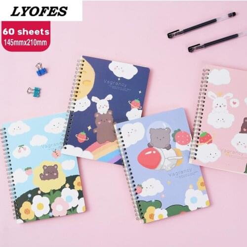 4PCS Cuaderno Notepads Stationery Spiral Notebook Journal Budget Book Office Supplies School Accessories Korean Stationery Diary