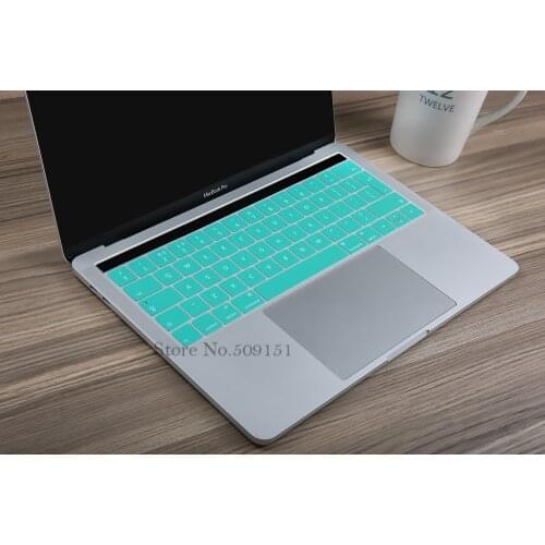 Euro Version Keyboard Cover For MacBook Pro with Touch Bar 13" or 15" (A1989 A1990 & A1706 A1707 A2159) Release 2018 2017 2016