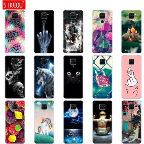 For Xiaomi Redmi Note 9 Case Soft Tpu Phone Back On Redmi Note 9 Pro Silicon Cover Redmi Note9 Pro Note9Pro Bumper Funda Cat